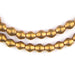 Smooth Antiqued Brass Bicone Beads (8x7mm) - The Bead Chest