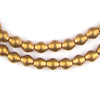 Smooth Antiqued Brass Bicone Beads (8x7mm)