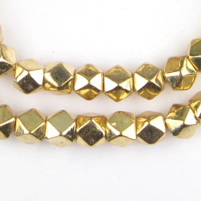 Jumbo Gold Diamond Cut Beads (9mm) - The Bead Chest