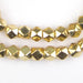 Jumbo Gold Diamond Cut Beads (9mm) - The Bead Chest