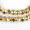 Jumbo Gold Diamond Cut Beads (9mm)