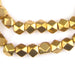 Jumbo Brass Diamond Cut Beads (9mm) - The Bead Chest