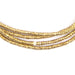 Bright Brass Heishi Ethiopian Beads (Set of 2) - The Bead Chest