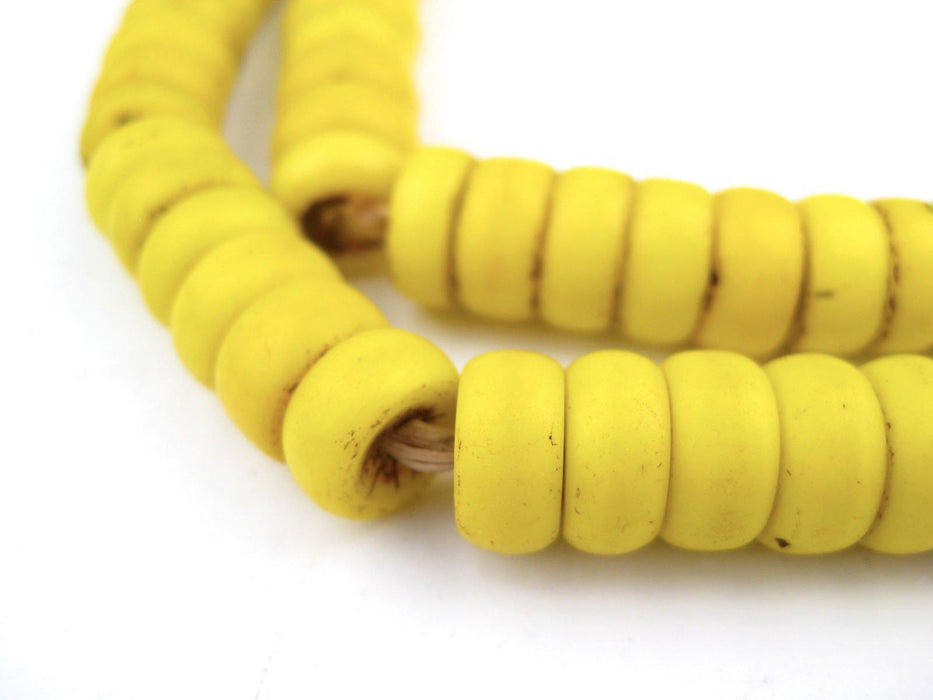 Vintage Yellow Prosser Button Beads (9mm) - The Bead Chest