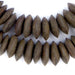 Matte Dark Brown Kenya Bone Beads (Saucer) - The Bead Chest