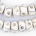 Criss Cross Eye Carved Bone Beads (Large) - The Bead Chest