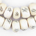 Tic-Tac-Toe Carved Bone Beads (Large) - The Bead Chest