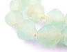 Jumbo Clear Aqua Bicone Recycled Glass Beads (25mm) - The Bead Chest