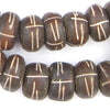 Tribal Carved Brown Bone Beads (Large)