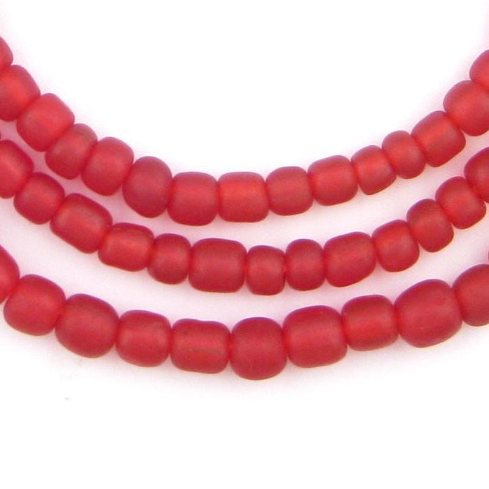 Red Java Glass Beads - The Bead Chest