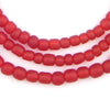 Red Java Glass Beads