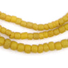 Mustard Yellow Java Glass Beads