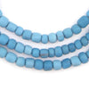 Denim Blue Java Glass Beads