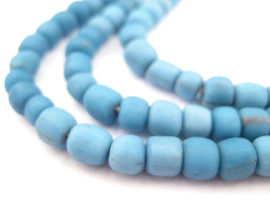 Blue Java Material Denim Blue Java Glass Beads — The Bead Chest