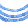 Dodger Blue Java Glass Beads