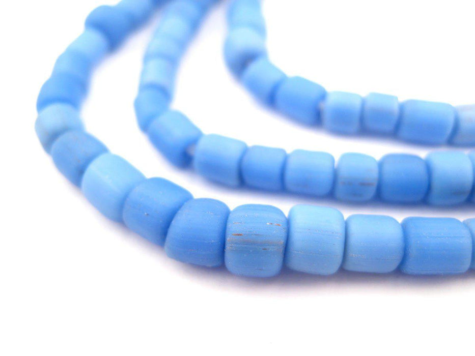 Dodger Blue Java Glass Beads - The Bead Chest