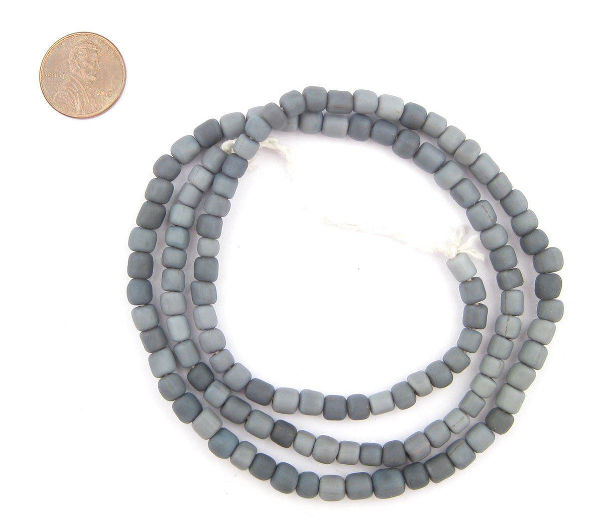 Grey Java Glass Beads — The Bead Chest