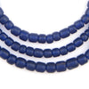 Cobalt Blue Java Glass Beads