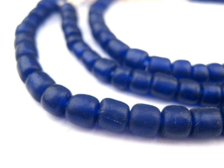 Cobalt Blue Java Glass Beads - The Bead Chest