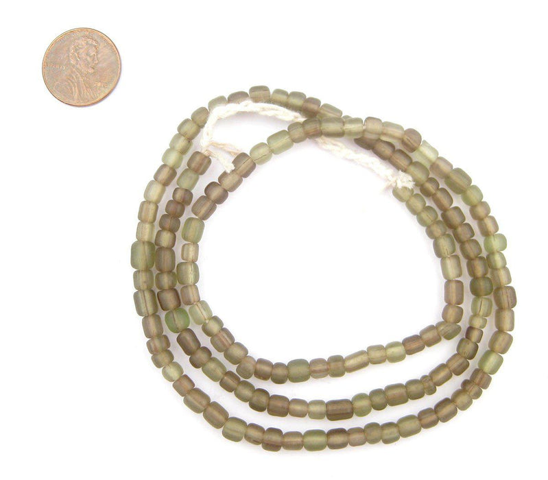 Camo Green Java Glass Beads - The Bead Chest