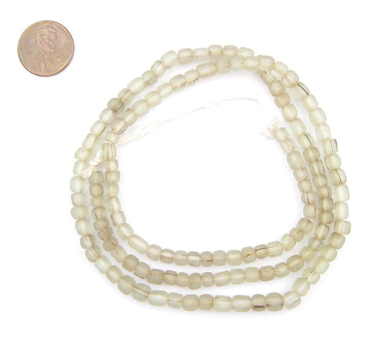 Clear Java Glass Beads - The Bead Chest