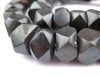 Black Kenya Bone Beads (Faceted) - The Bead Chest