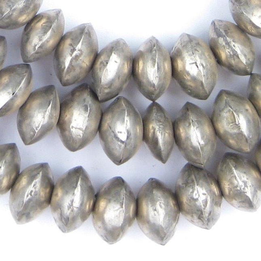 Mali Silver Bicone Beads (8x14mm)
