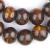 Dark Brown Kenya Bone Beads (Sphere)