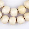 White Bone Beads (Sphere)