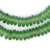 Light Green Rondelle Recycled Glass Beads (Smooth)