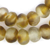 Jumbo Brown Swirl Recycled Glass Beads (23mm)