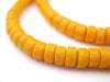 Light Orange Mini-Disk Sandcast Beads - The Bead Chest