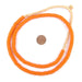Dark Orange Mini-Disk Sandcast Beads - The Bead Chest