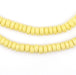 Light Yellow Mini-Disk Sandcast Beads - The Bead Chest