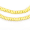 Light Yellow Mini-Disk Sandcast Beads