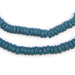 Teal Mini-Disk Sandcast Beads - The Bead Chest