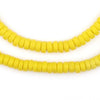 Sunflower Yellow Mini-Disk Sandcast Beads