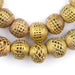 Basket Design Round Ghana Brass Filigree Beads (16mm) - The Bead Chest