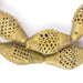 Weaved Flat Bicone Brass Filigree Beads (34x18mm) - The Bead Chest
