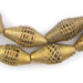 Weaved Bicone Brass Filigree Beads (34x15mm) - The Bead Chest