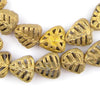 Mini-Triangle Leaf Brass Filigree Beads (8x20mm)