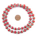 Coral Nepali Silver Capped Beads - The Bead Chest