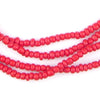 Crimson Red Ghana Glass Beads (2 Strands)