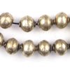 Ethiopian Spherical White Metal Beads (14mm)