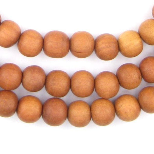 Natural Sandalwood Mala Beads (10mm) - The Bead Chest