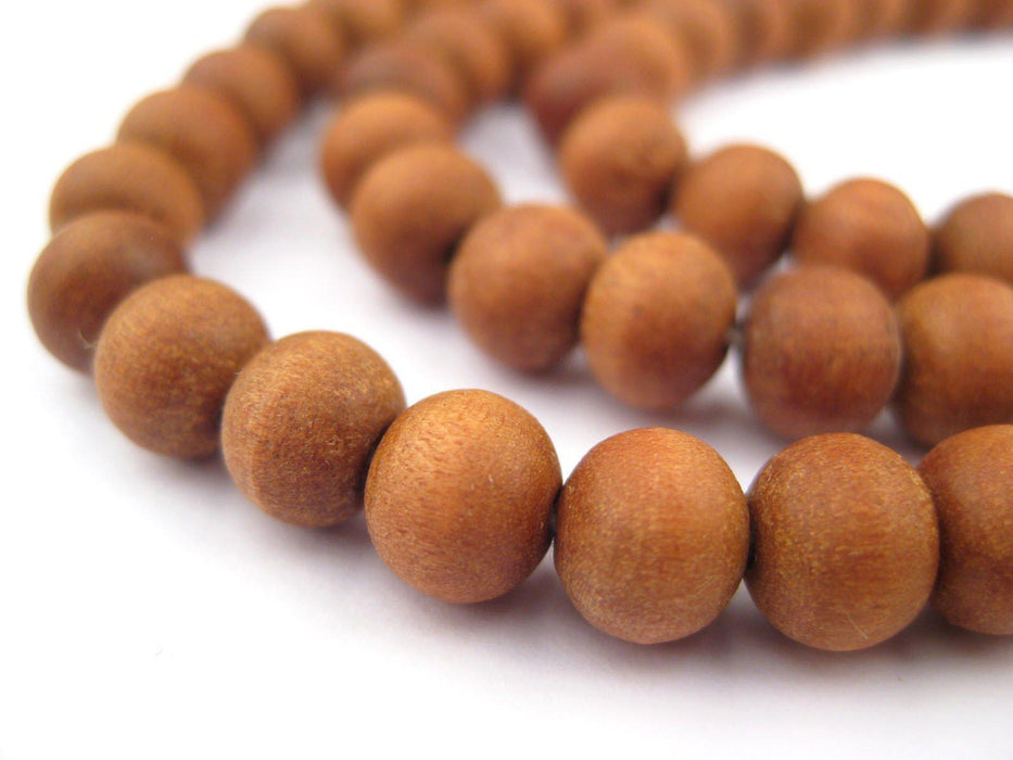 Natural Sandalwood Mala Beads (7mm) — The Bead Chest