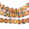 Inlaid Sandalwood Mala Beads (8mm)