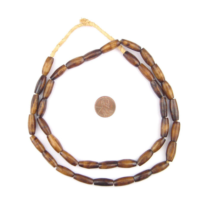 Kenya Brown Bone Beads (Oval) - The Bead Chest