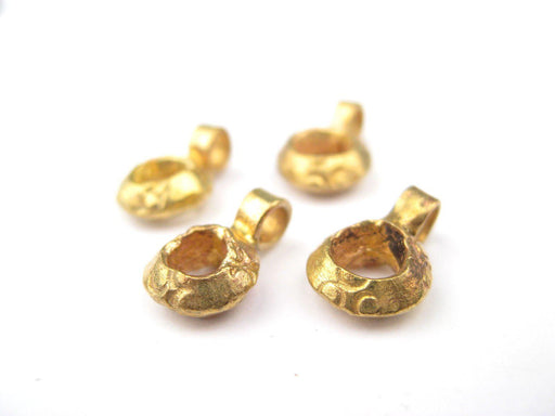 Brass Ethiopian Wollo Ring Ornaments (Set of 4) - The Bead Chest