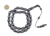 Silver Dotted Inlaid Arabian Prayer Beads - The Bead Chest